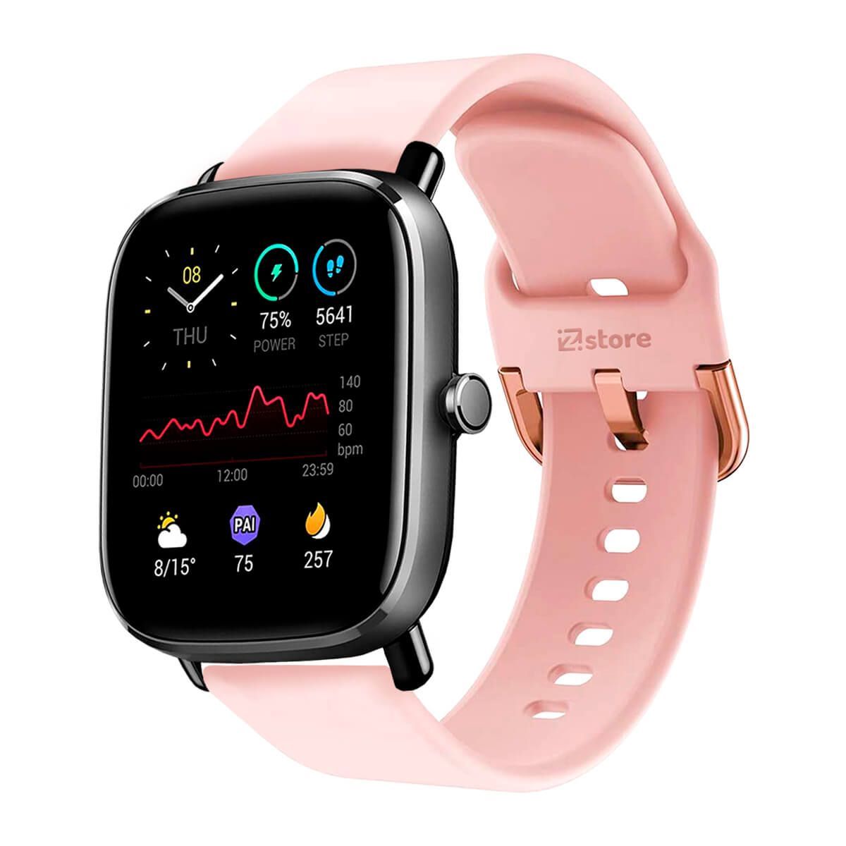 GENERICO - Correa Compatible Con Amazfit GTS 2 Rosado Hebilla 20mm
