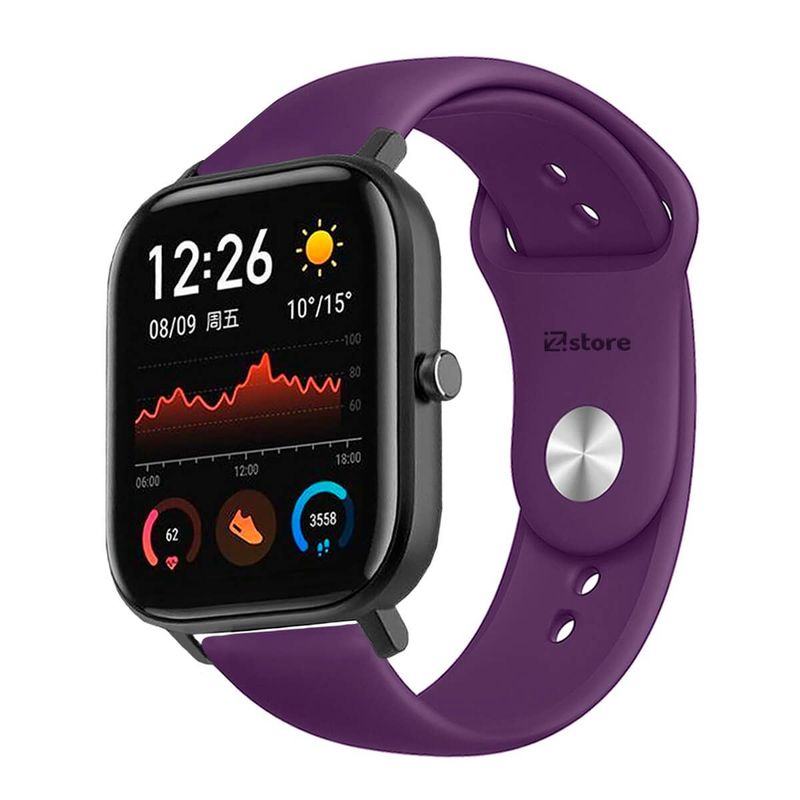 GENERICO - Correa Compatible Con Amazfit GTS Morado Broche 20mm