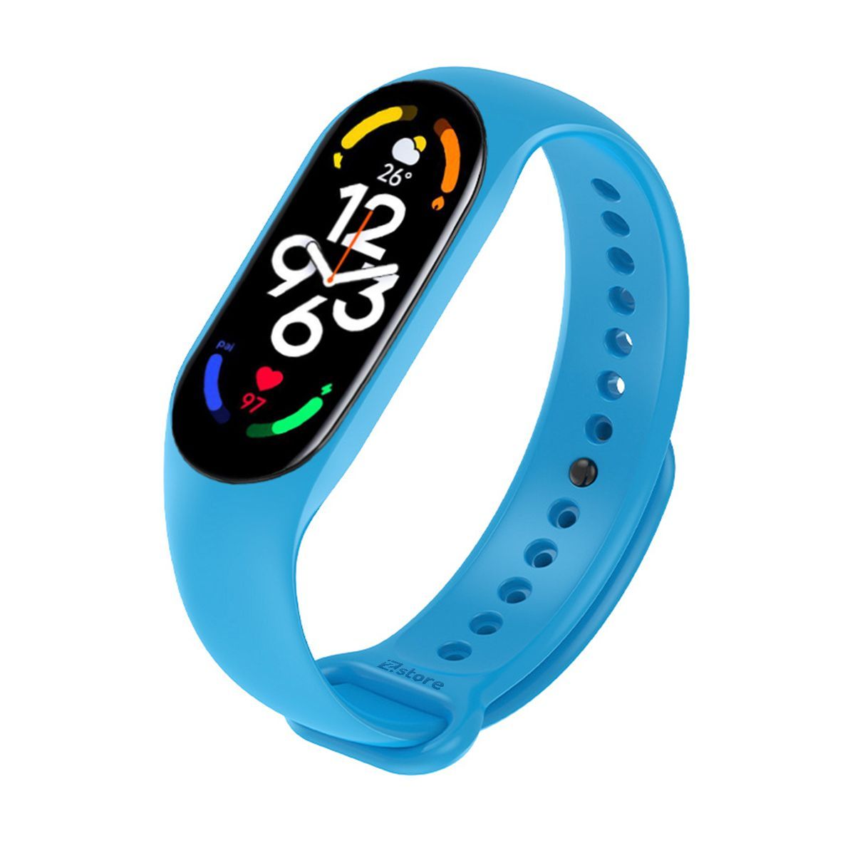 GENERICO - Correa Compatible Con Xiaomi Mi Band 5 y 6 Celeste