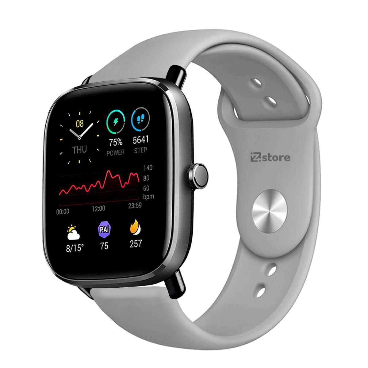 GENERICO - Correa Compatible Con Amazfit GTS2 Gris Broche 20mm