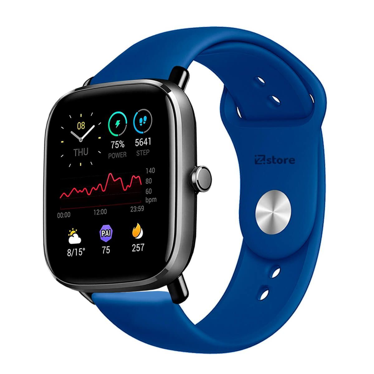 GENERICO - Correa Compatible Con Amazfit GTS2 Mini Azul Broche 20mm