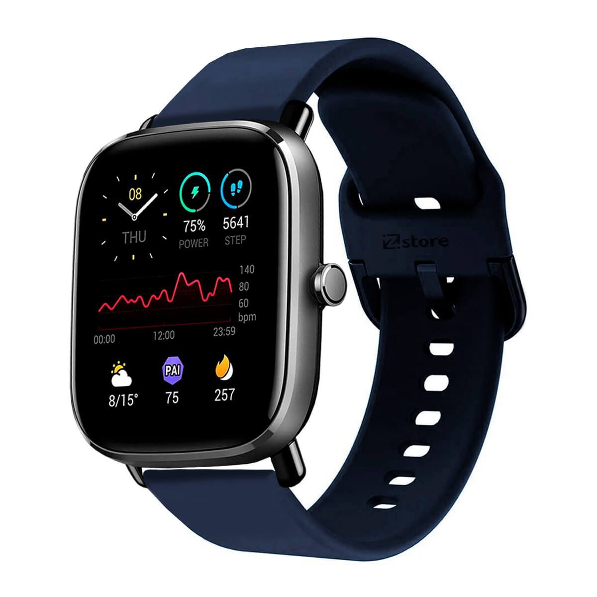 GENERICO - Correa Compatible Con Amazfit GTS2 Mini Azul Oscuro Hebilla 20mm