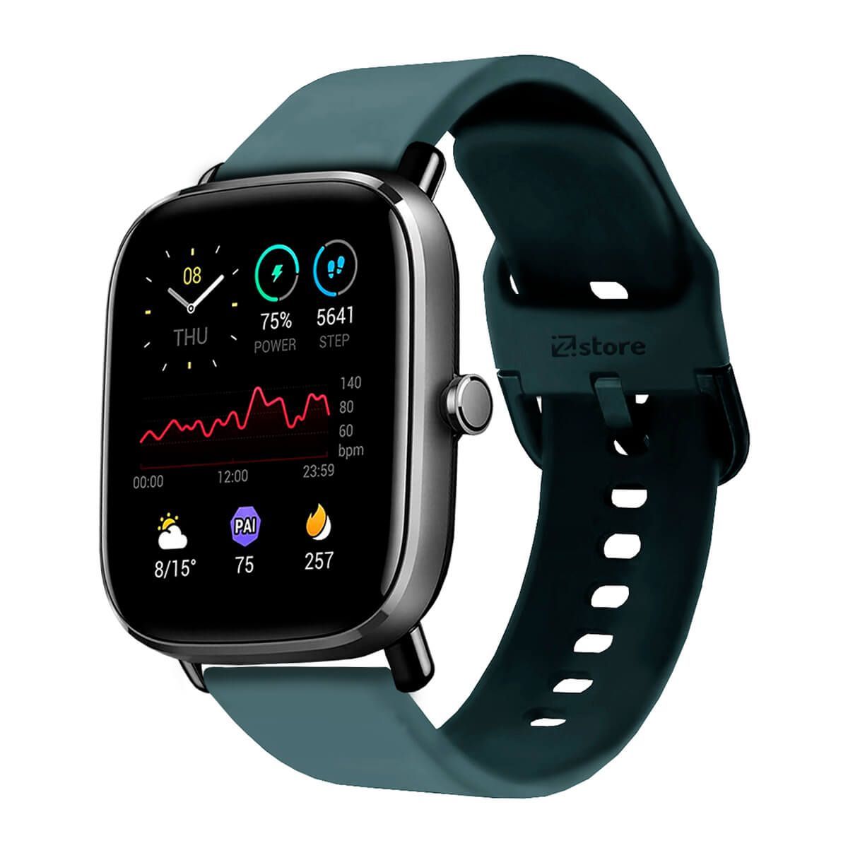 GENERICO - Correa Compatible Con Amazfit GTS3 Verde Oscuro Hebilla 20mm