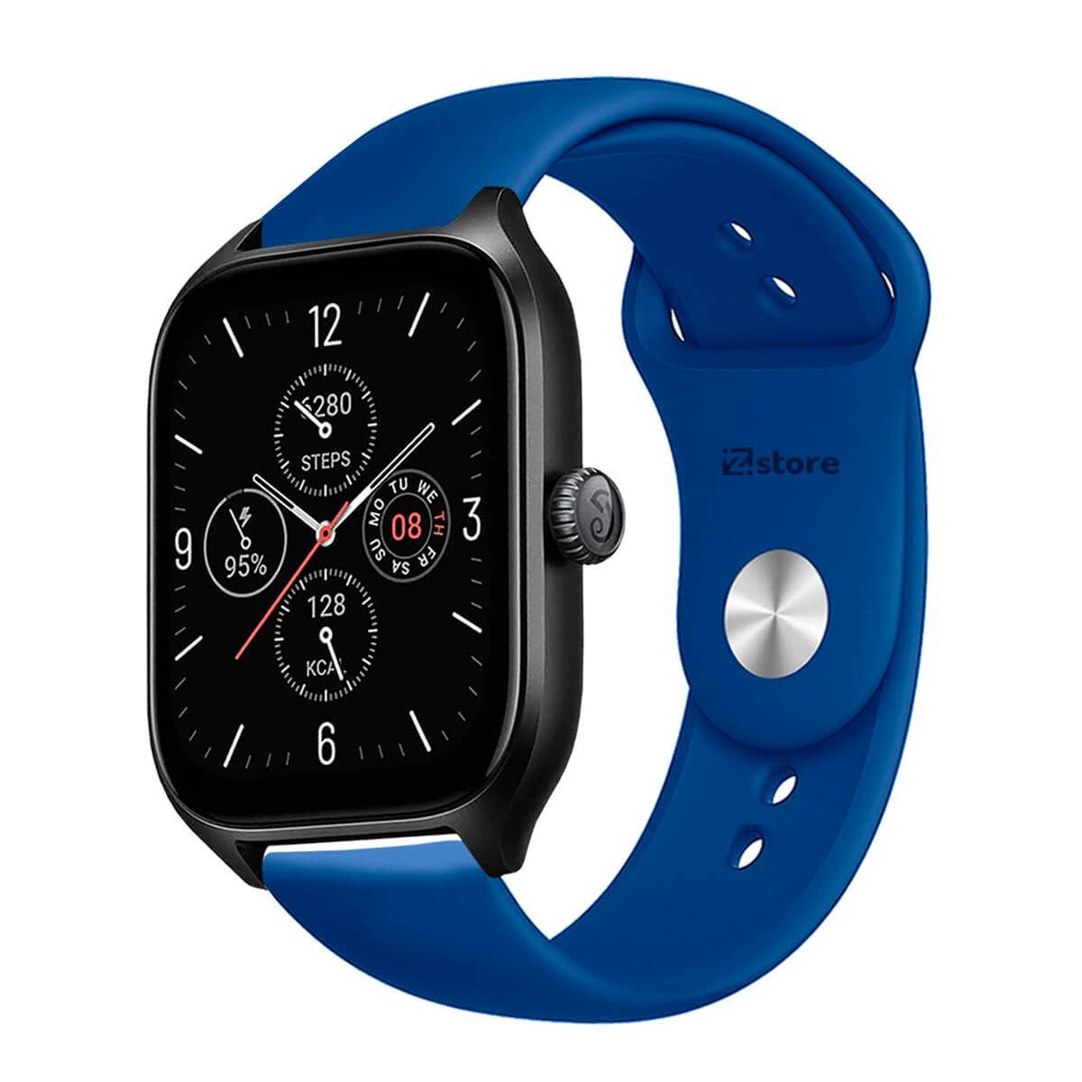 GENERICO - Correa Compatible Con Amazfit GTS4 Azul Broche 20mm