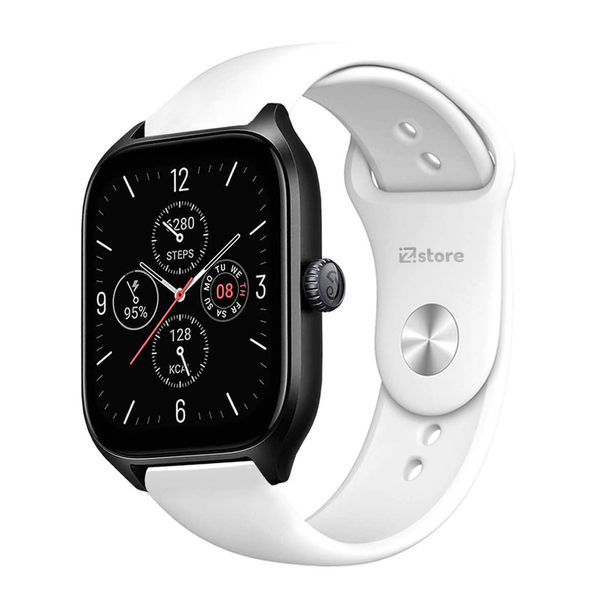GENERICO - Correa Compatible Con Amazfit GTS4 Blanco Broche 20mm
