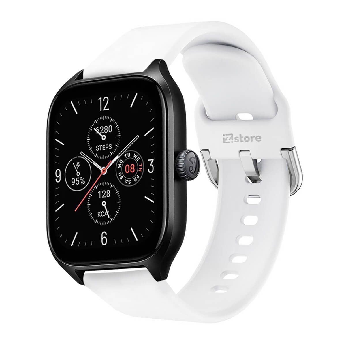 GENERICO - Correa Compatible Con Amazfit GTS4 Blanco Hebilla 20mm