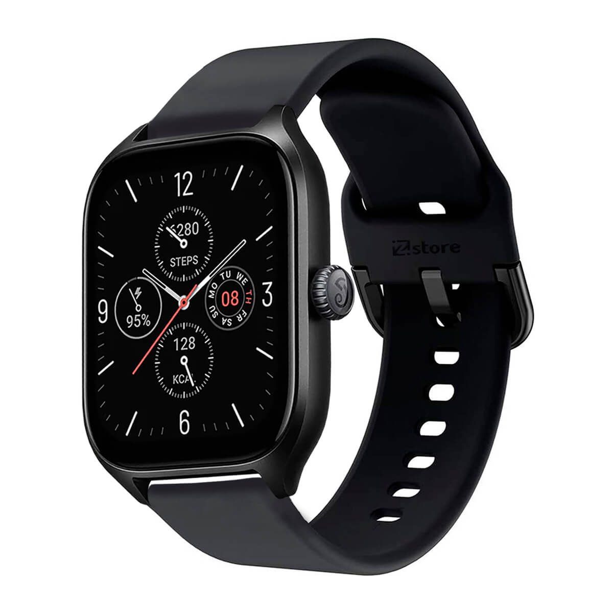 GENERICO - Correa Compatible Con Amazfit GTS4 Negro Hebilla 20mm