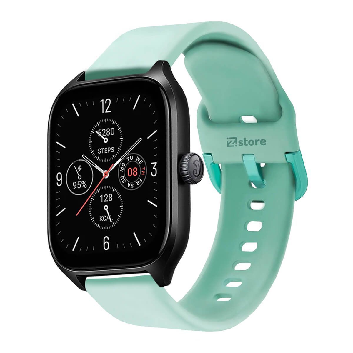 GENERICO - Correa Compatible Con Amazfit GTS4 Verde Esmeralda Hebilla 20mm