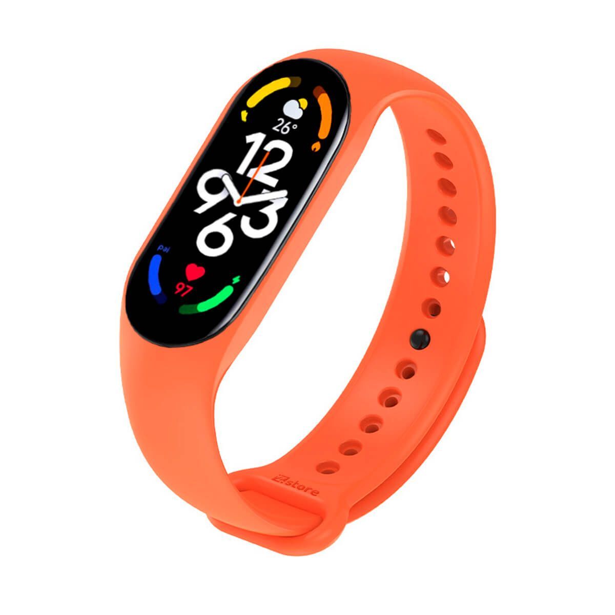 GENERICO - Correa Compatible Con Xiaomi Mi Band 7 Naranja
