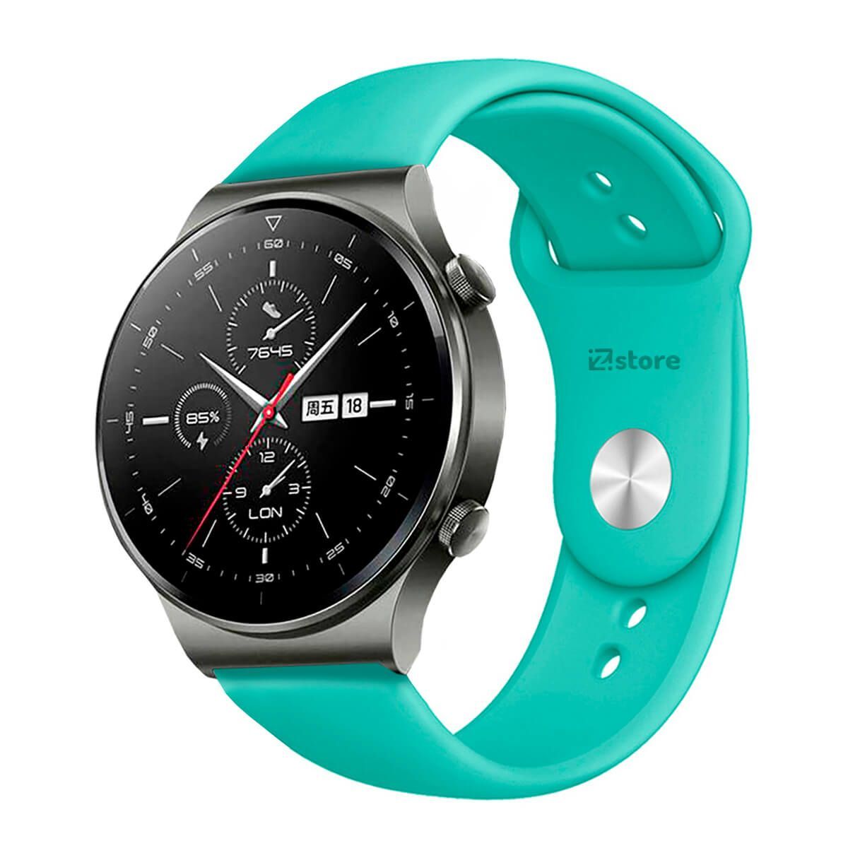 GENERICO - Correa Compatible Con Huawei GT2 Pro Verde Esmeralda Broche 22mm