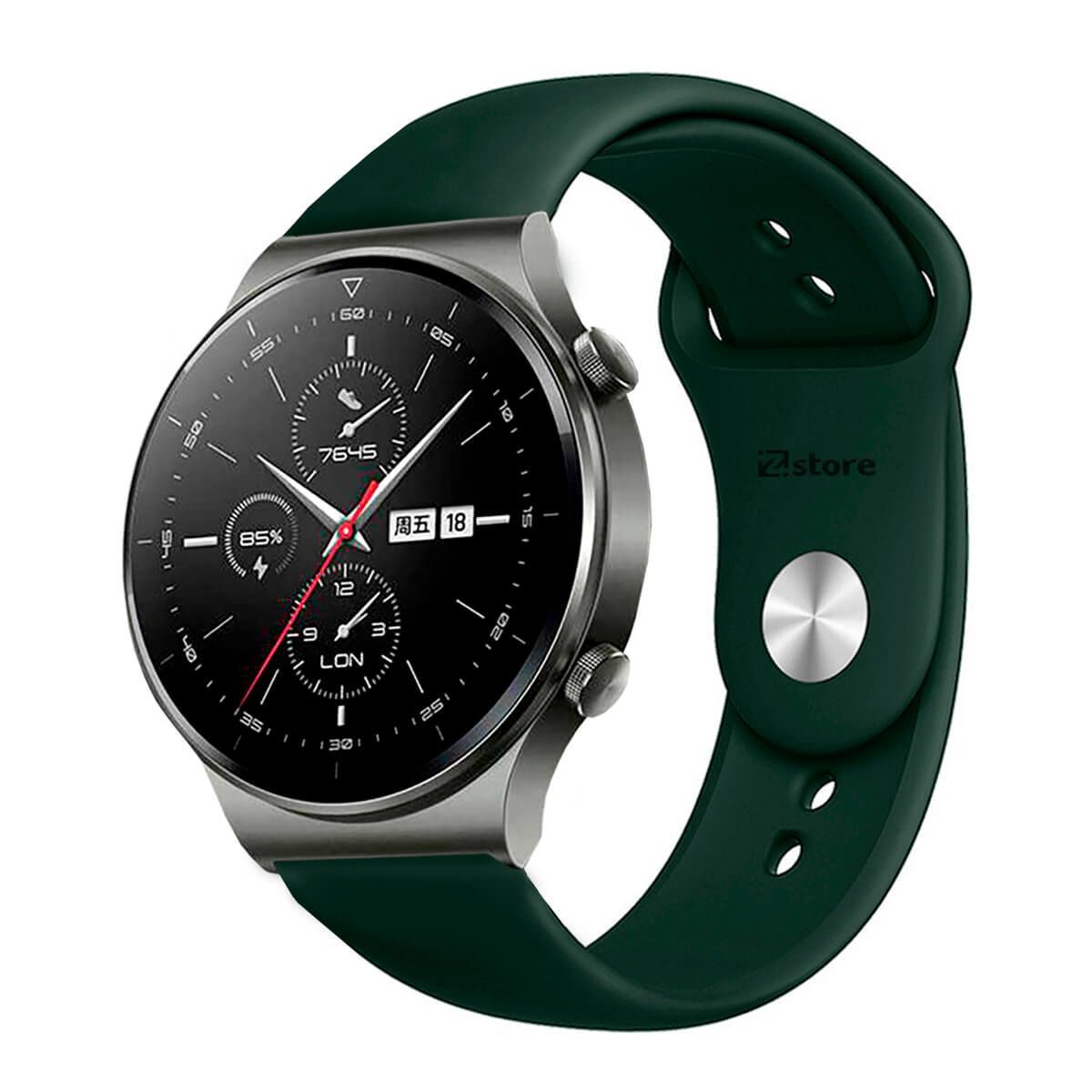 GENERICO - Correa Compatible Con Huawei GT2 Pro Verde Oscuro Broche 22mm
