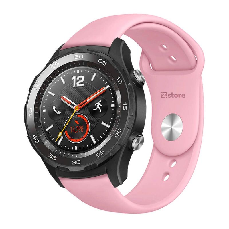 GENERICO - Correa Compatible Con Huawei Watch 2 Rosado Broche 20mm
