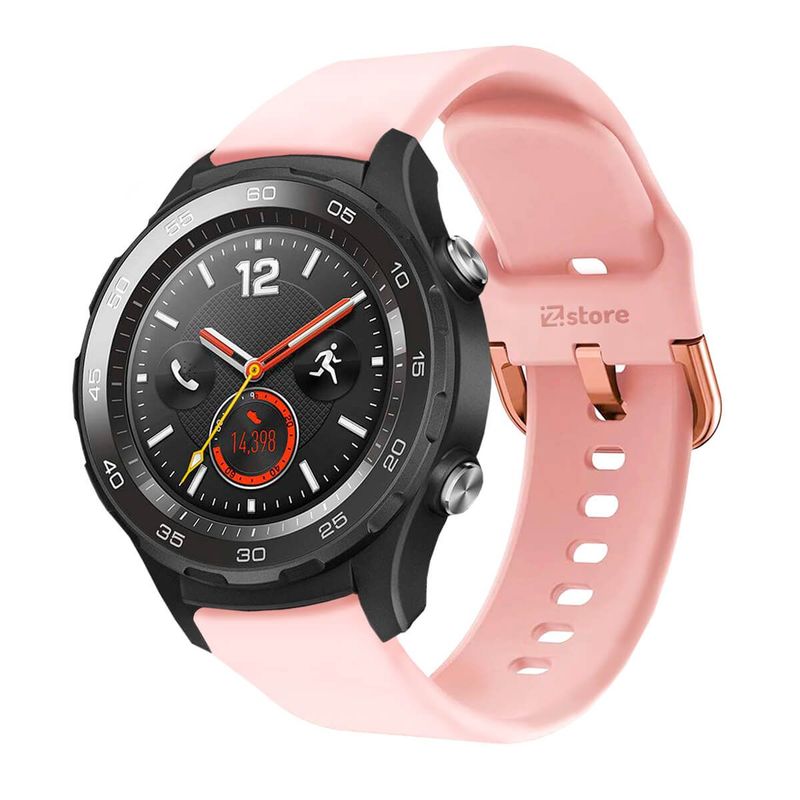 GENERICO - Correa Compatible Con Huawei Watch 2 Rosado Hebilla 20mm