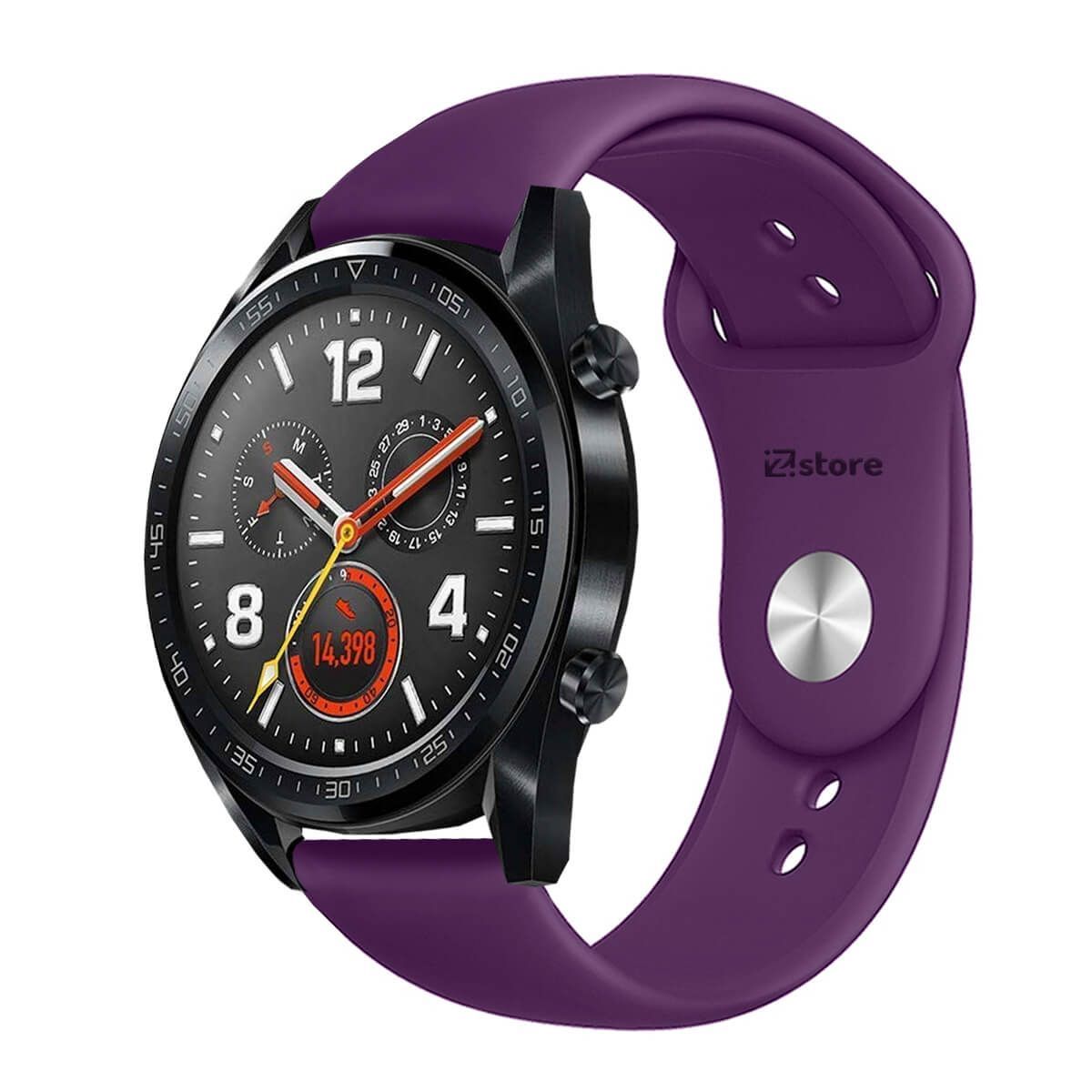 GENERICO - Correa Compatible Con Huawei Watch GT Morado Broche 20mm