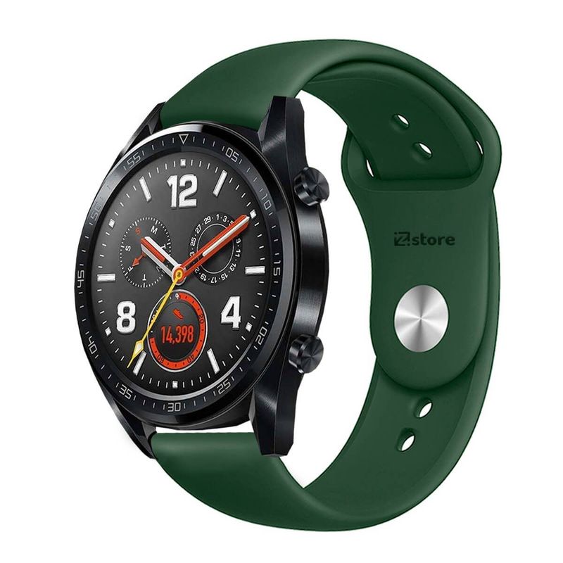 GENERICO - Correa Compatible Con Huawei Watch GT Verde Militar Broche 22mm