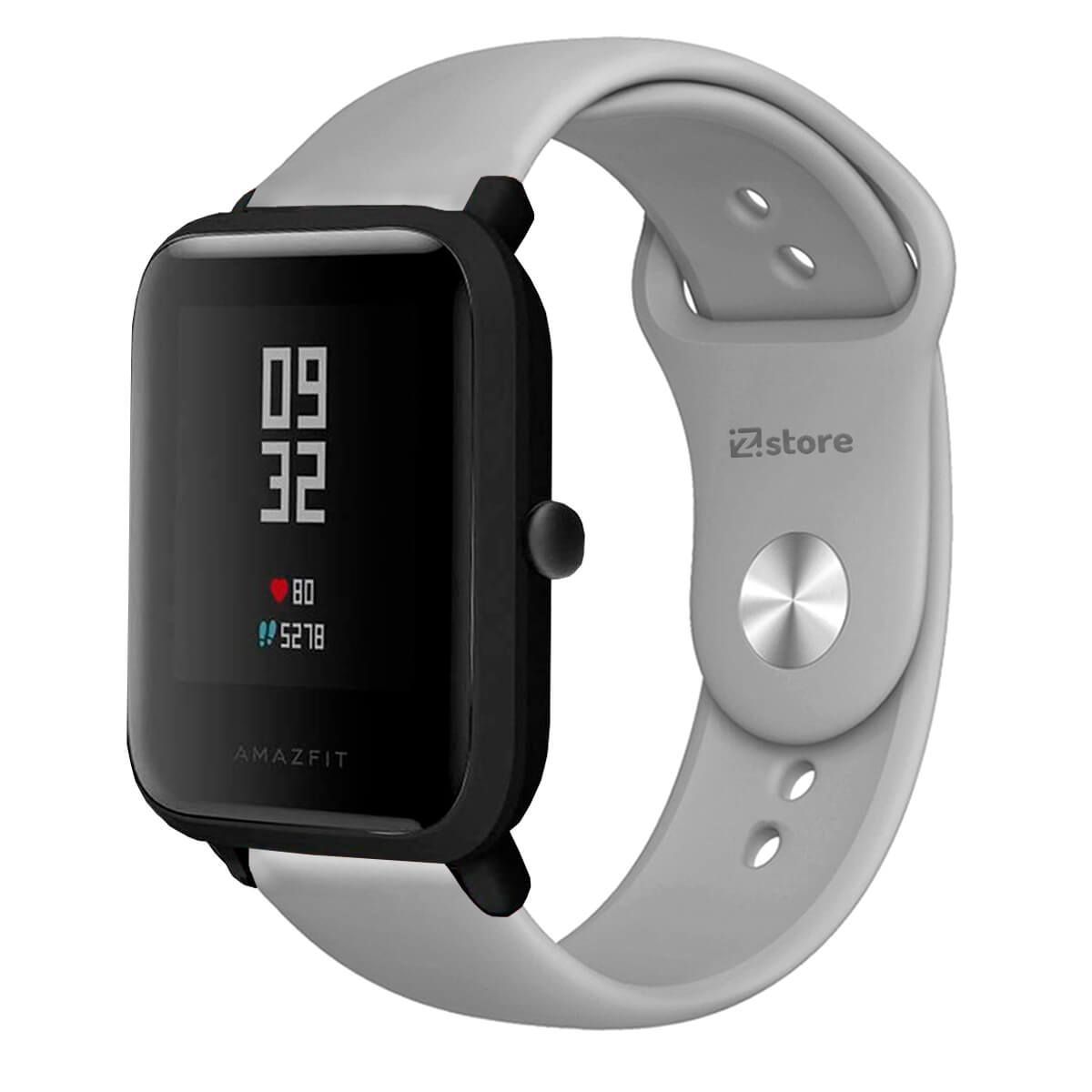 GENERICO - Correa Compatible Con Amazfit Bip Gris Broche 20mm
