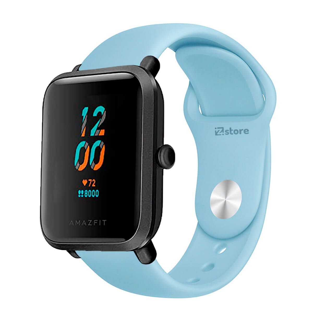 GENERICO - Correa Compatible Con Amazfit Bip Lite Celeste Cielo Broche 20mm