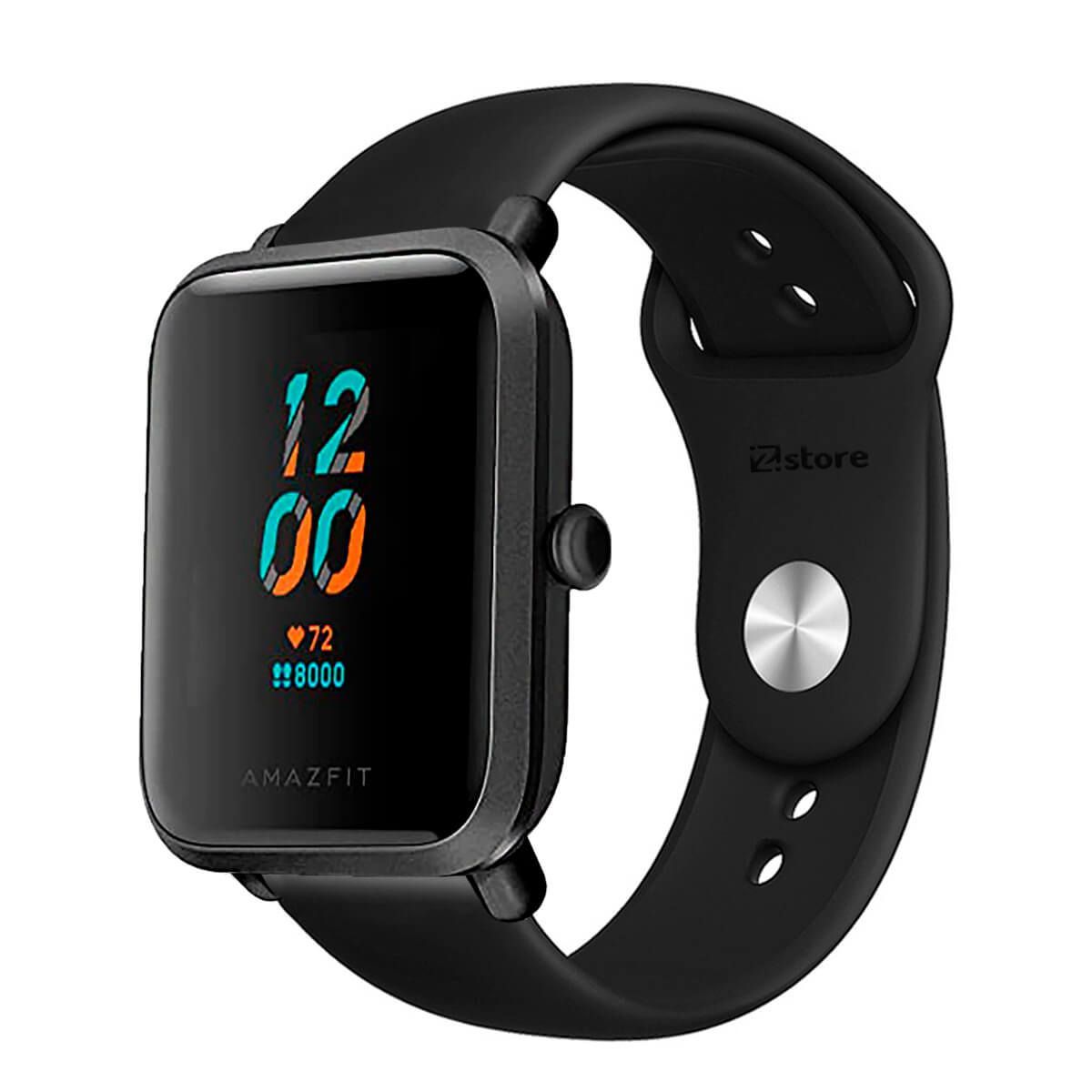 GENERICO - Correa Compatible Con Amazfit Bip Lite Negro Broche 20mm