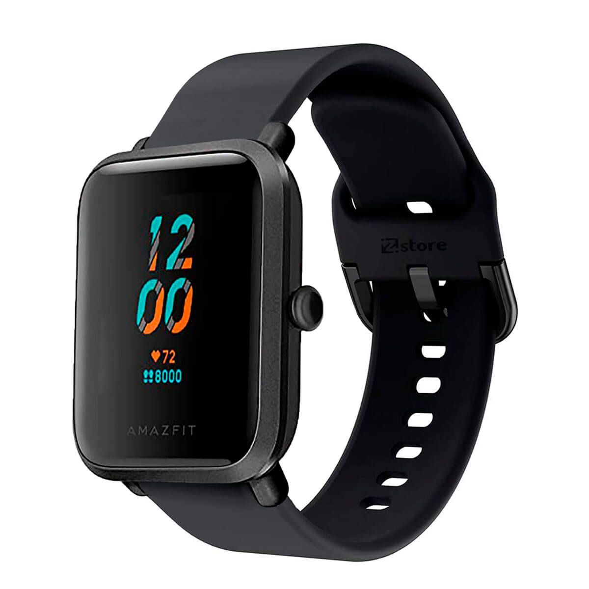 GENERICO - Correa Compatible Con Amazfit Bip Lite Negro Hebilla 20mm