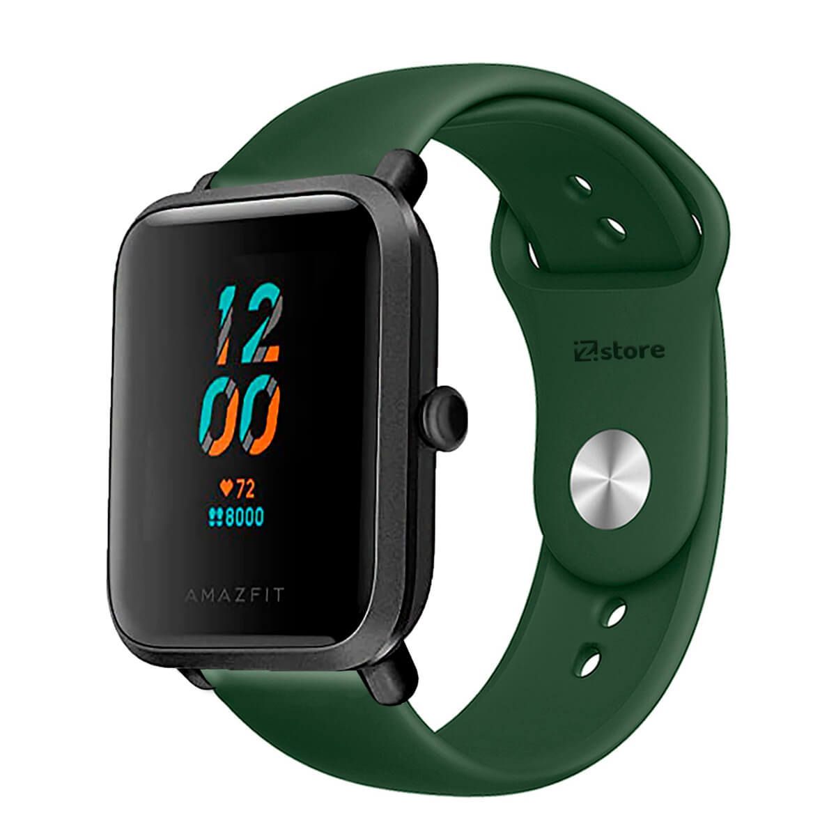 GENERICO - Correa Compatible Con Amazfit Bip Lite Verde Militar Broche