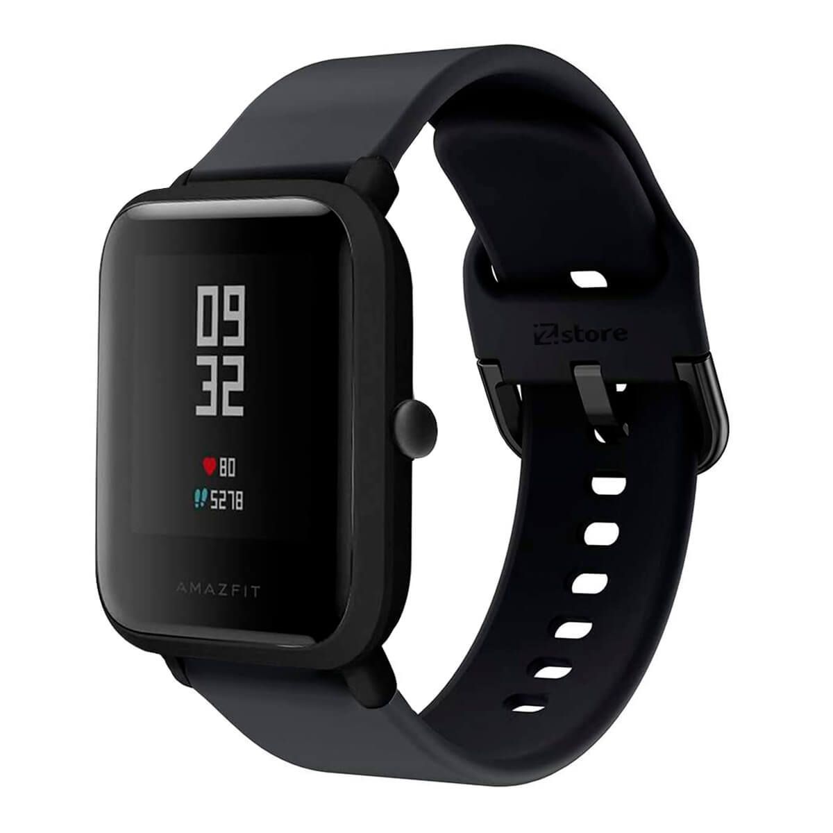 GENERICO - Correa Compatible Con Amazfit Bip Negro Hebilla 20mm