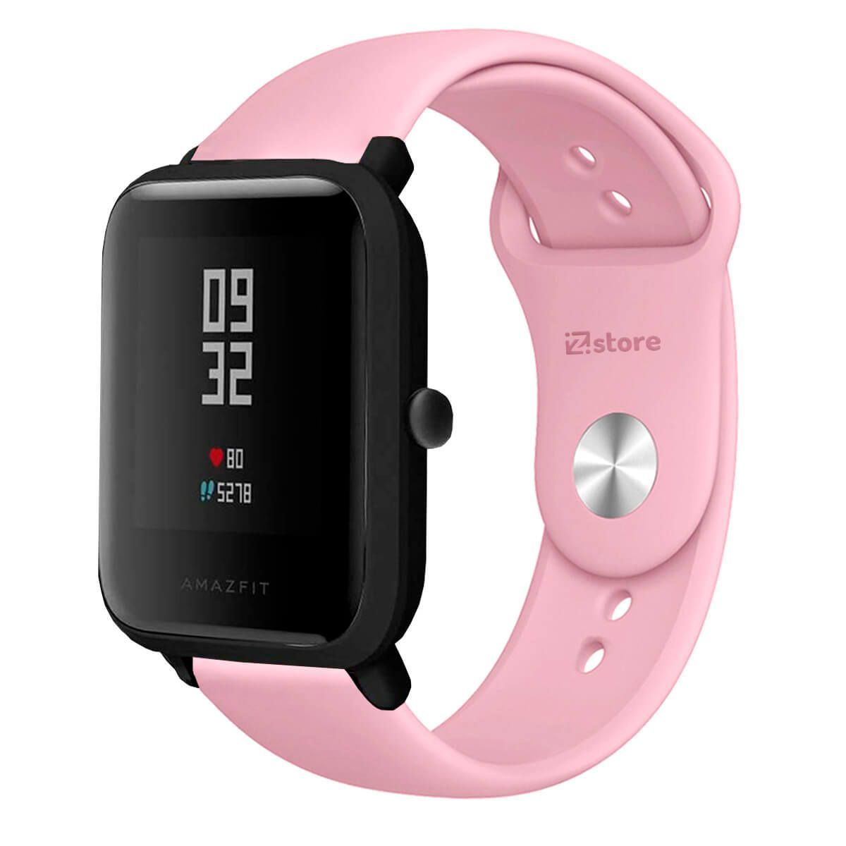 GENERICO - Correa Compatible Con Amazfit Bip Rosado Broche 20mm