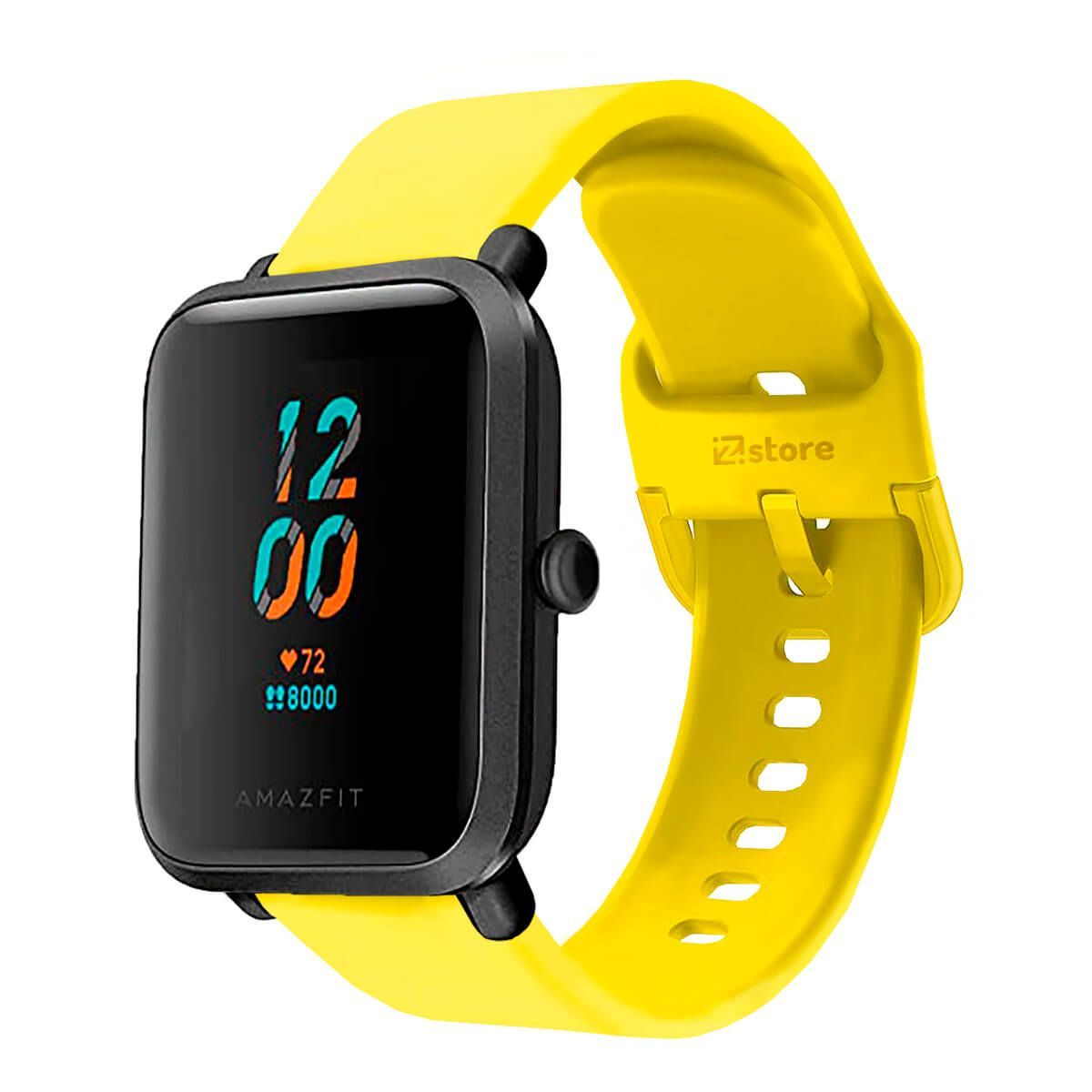 GENERICO - Correa Compatible Con Amazfit Bip S Amarillo Hebilla 20mm