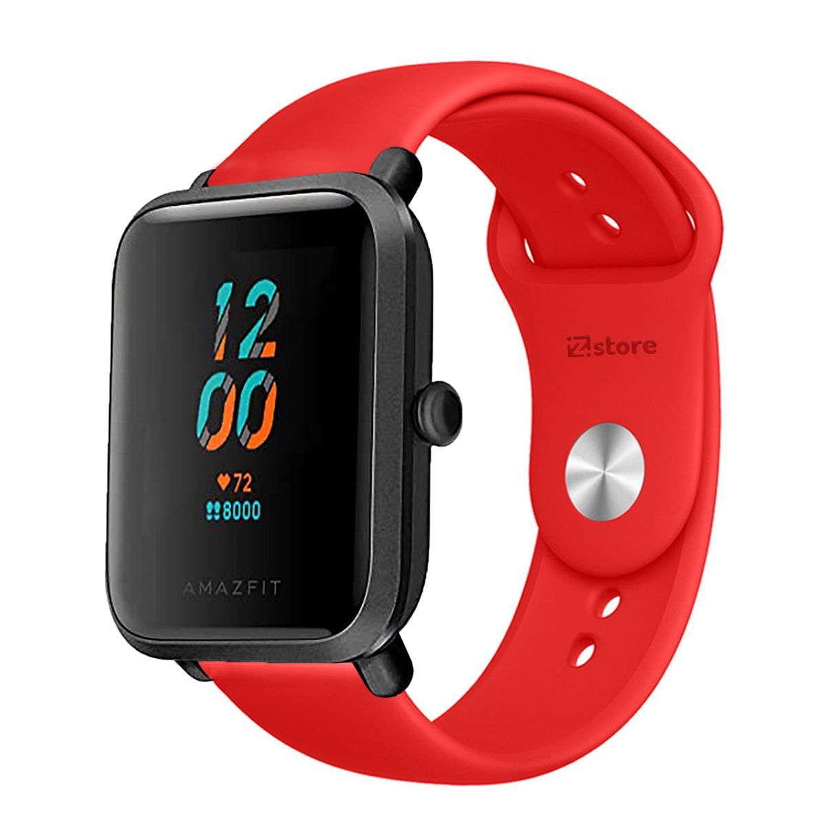GENERICO - Correa Compatible Con Amazfit Bip S Rojo Broche 20mm