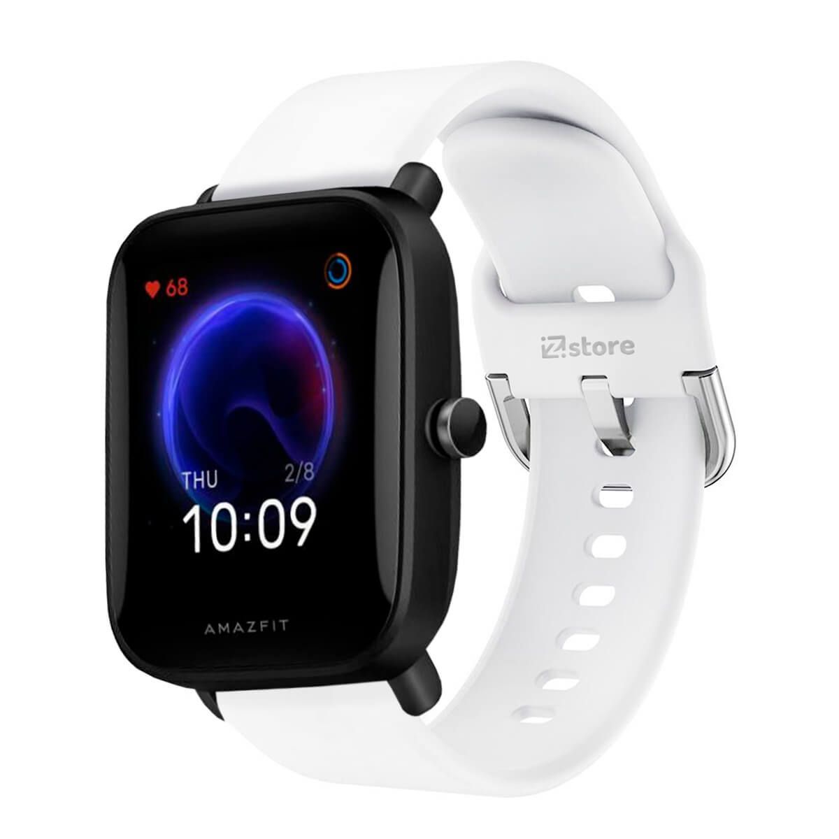 GENERICO - Correa Compatible Con Amazfit Bip U Blanco Hebilla 20mm
