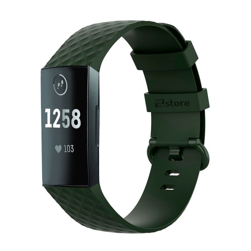 GENERICO - Correa Compatible Con Fitbit Charge 3 Verde Militar
