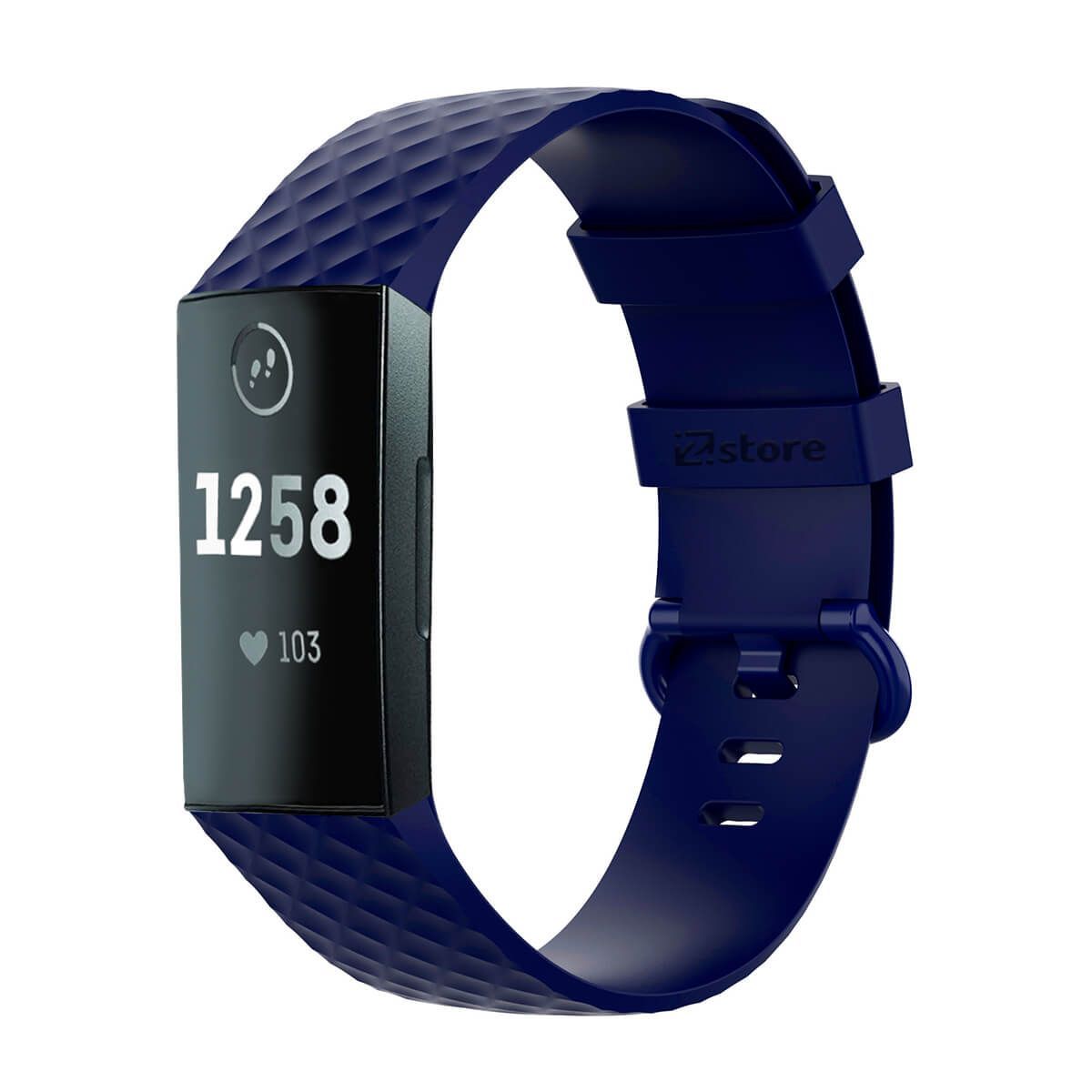 GENERICO - Correa Compatible Con Fitbit Charge 4 Azul Oscuro