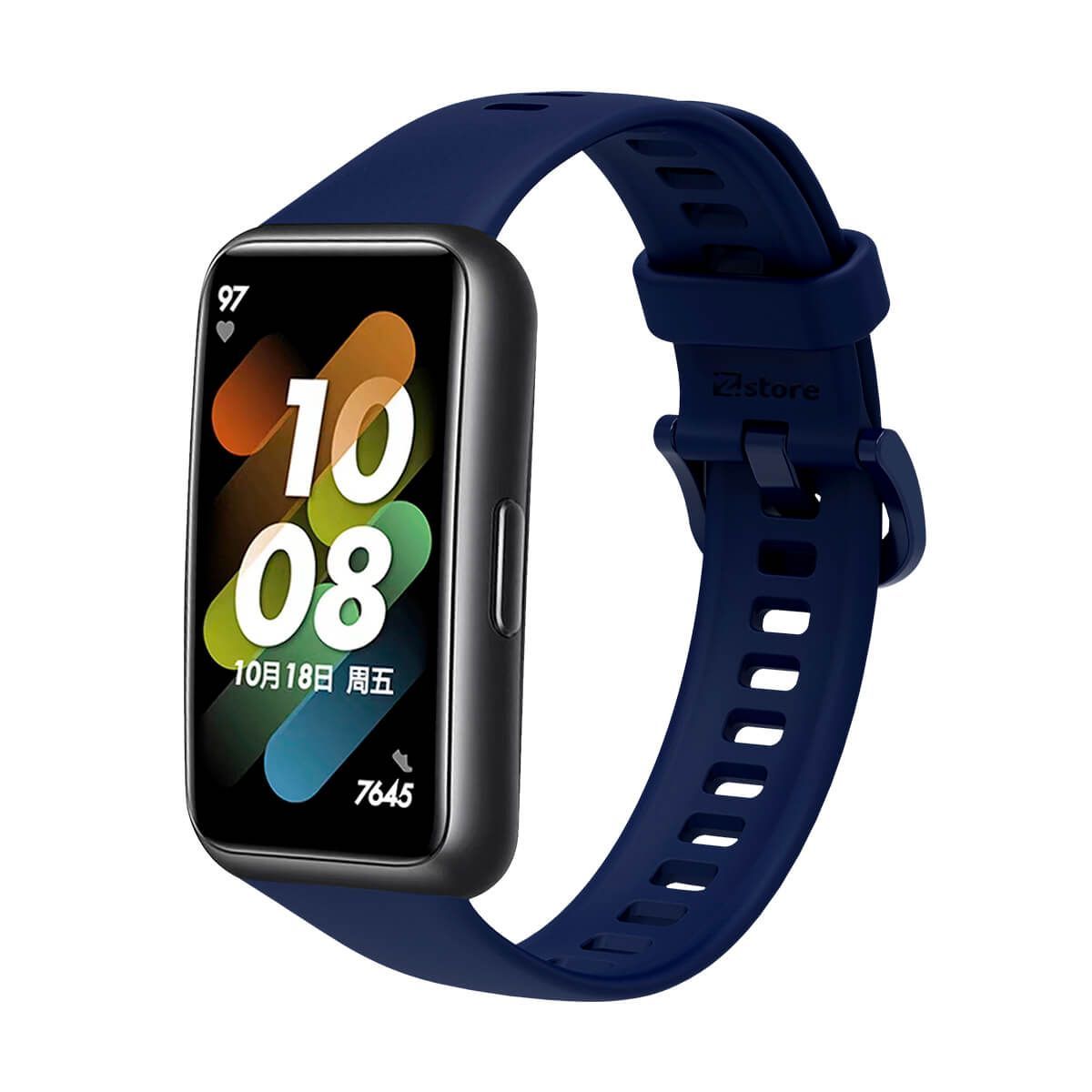 GENERICO - Correa Compatible Con Huawei Band 7 Colores Azul Oscuro