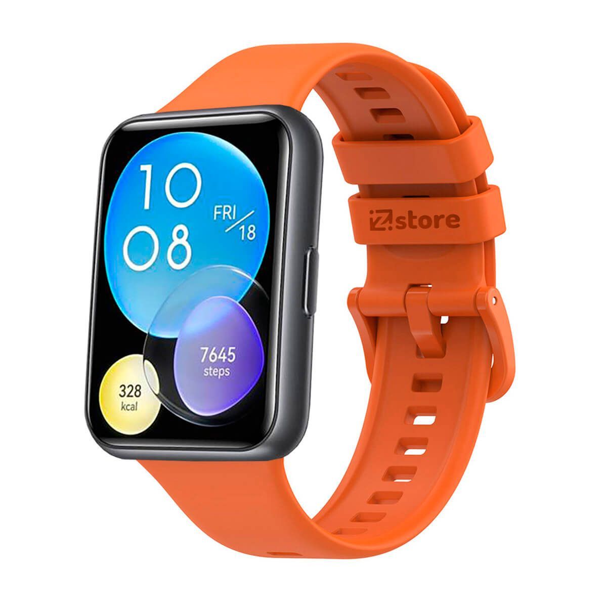 GENERICO - Correa Compatible Con Huawei Watch Fit 2 Naranja