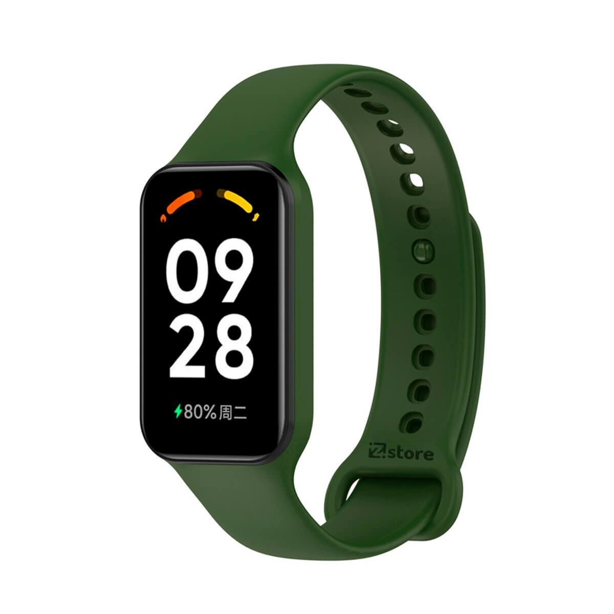 GENERICO - Correa Compatible Con Redmi Band 2 Verde Militar
