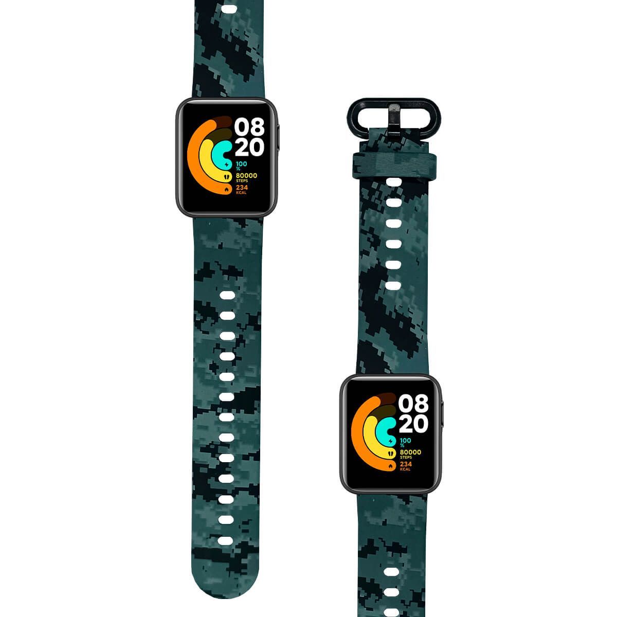 GENERICO - Correa Compatible Con Redmi Watch 2 Lite Camuflado Negro