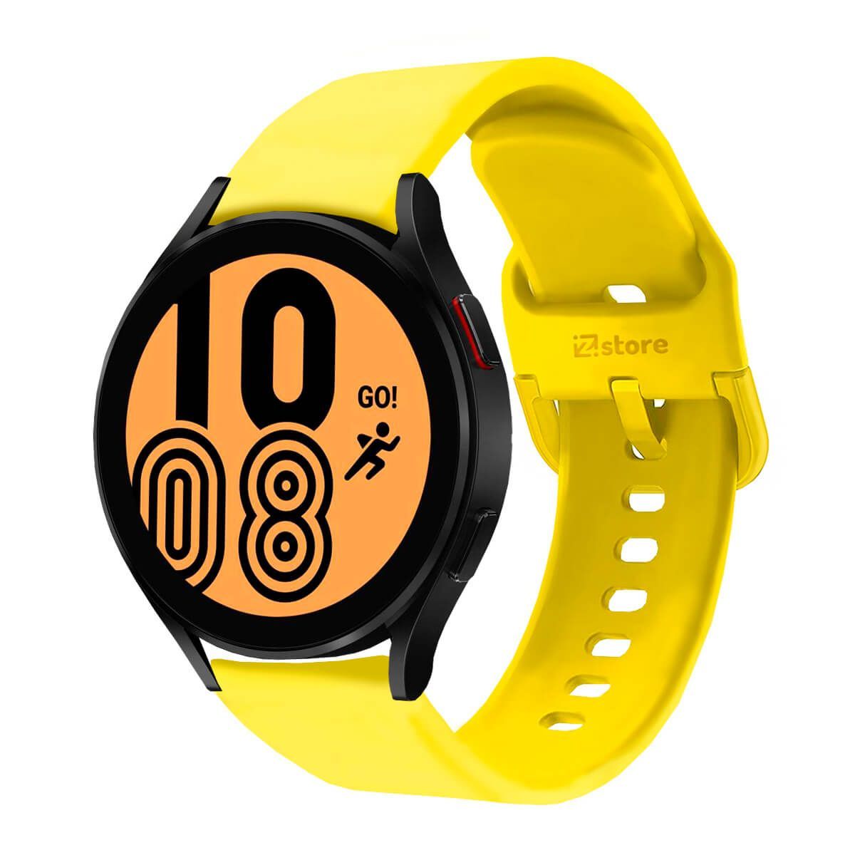 GENERICO - Correa Compatible Con Samsung Galaxy Watch 42mm Amarillo Hebilla 20mm