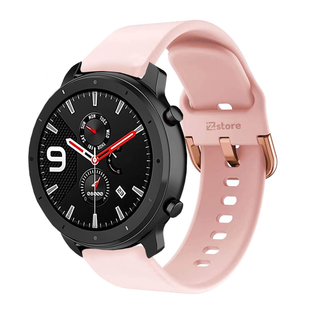 GENERICO - Correa Compatible Con Amazfit GTR 42mm Rosado Hebilla 20mm