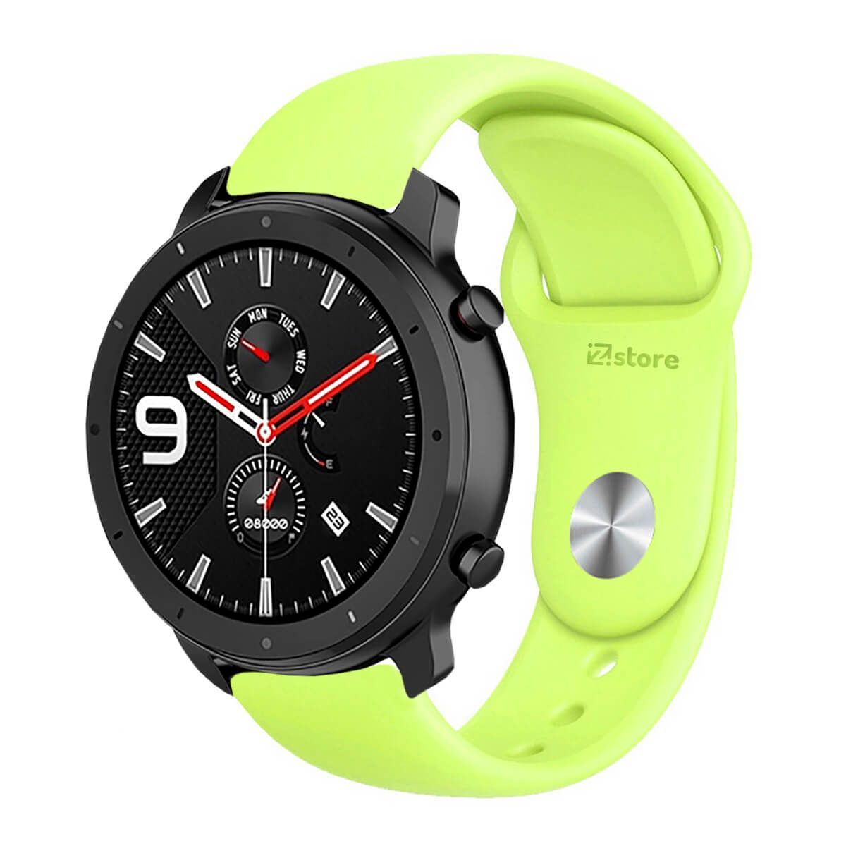 GENERICO - Correa Compatible Con Amazfit GTR 42mm Verde Limon Broche 20mm