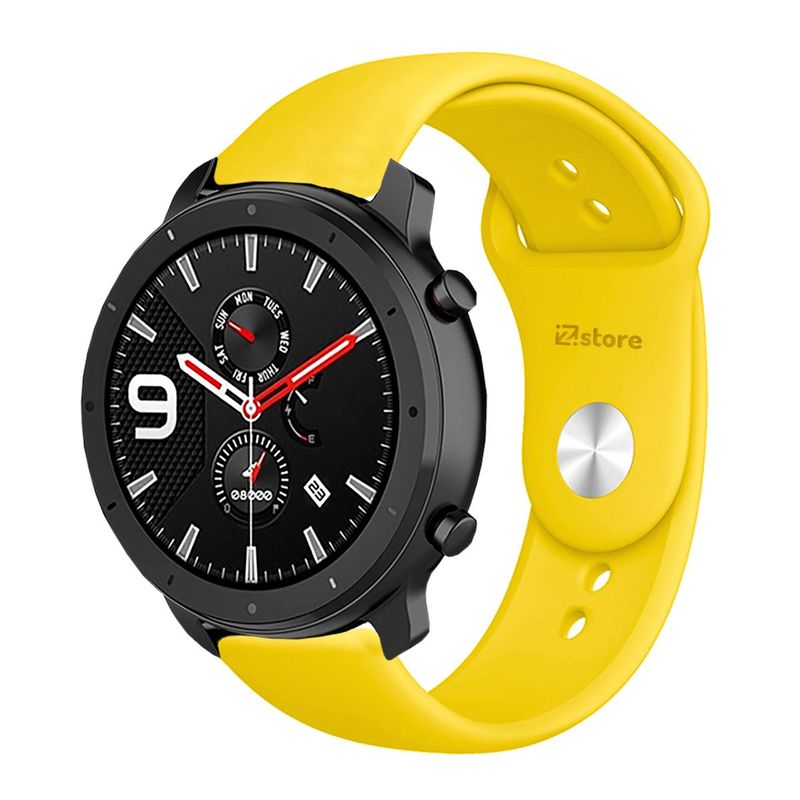GENERICO - Correa Compatible Con Amazfit GTR 47mm Amarillo Broche 22mm