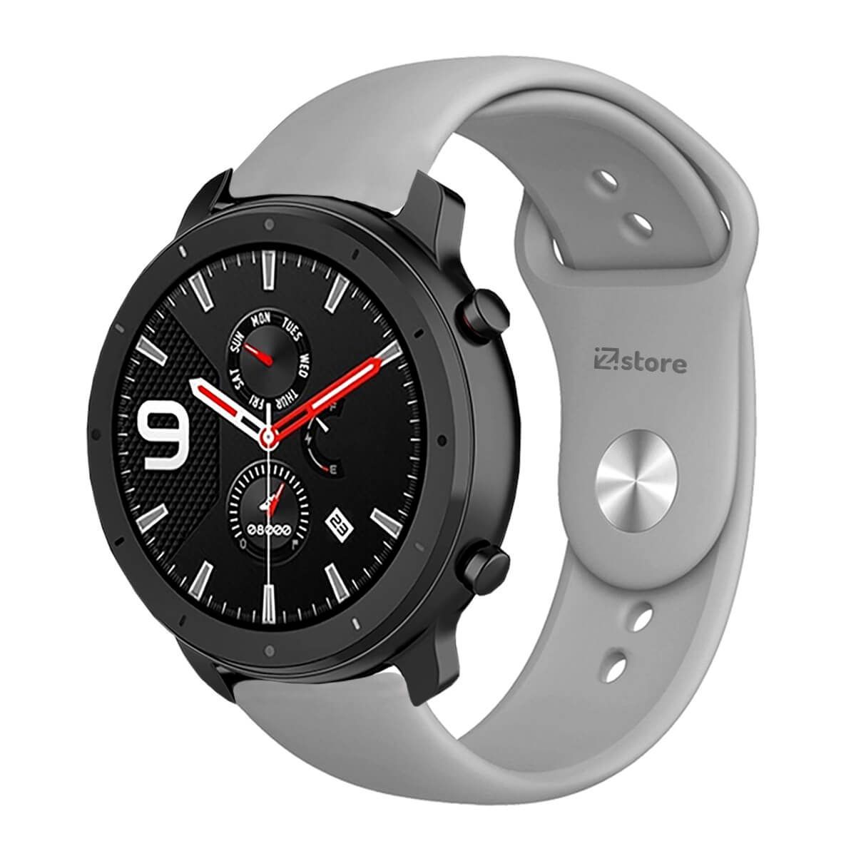 GENERICO - Correa Compatible Con Amazfit GTR 47mm Gris 22mm