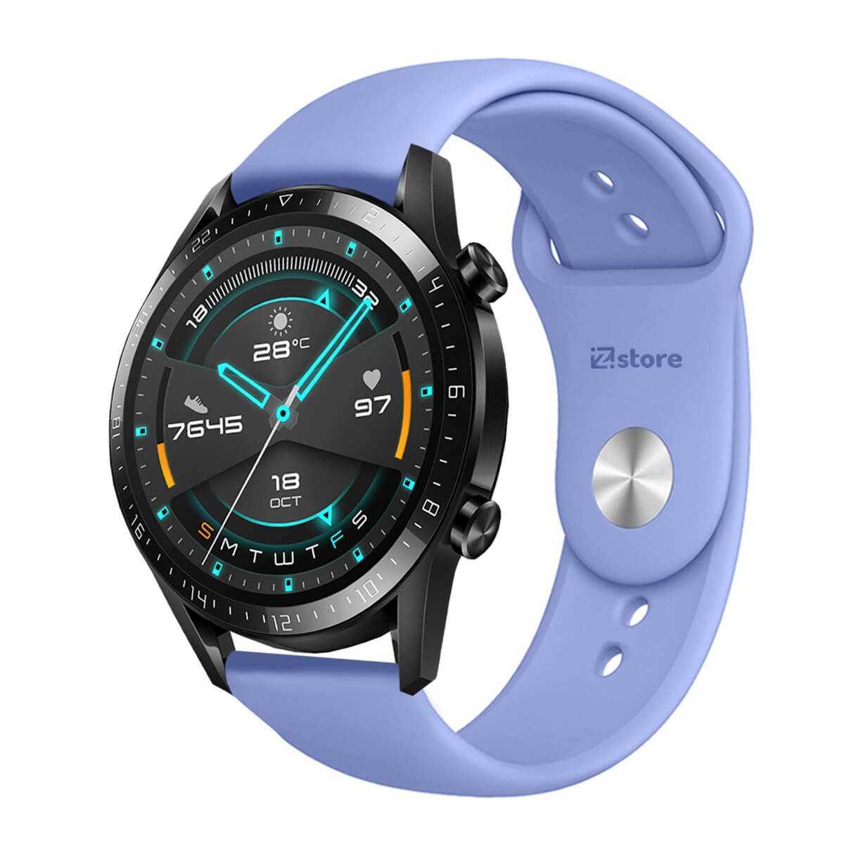 GENERICO - Correa Compatible Con Huawei GT2 46mm Lavanda Broche 22mm