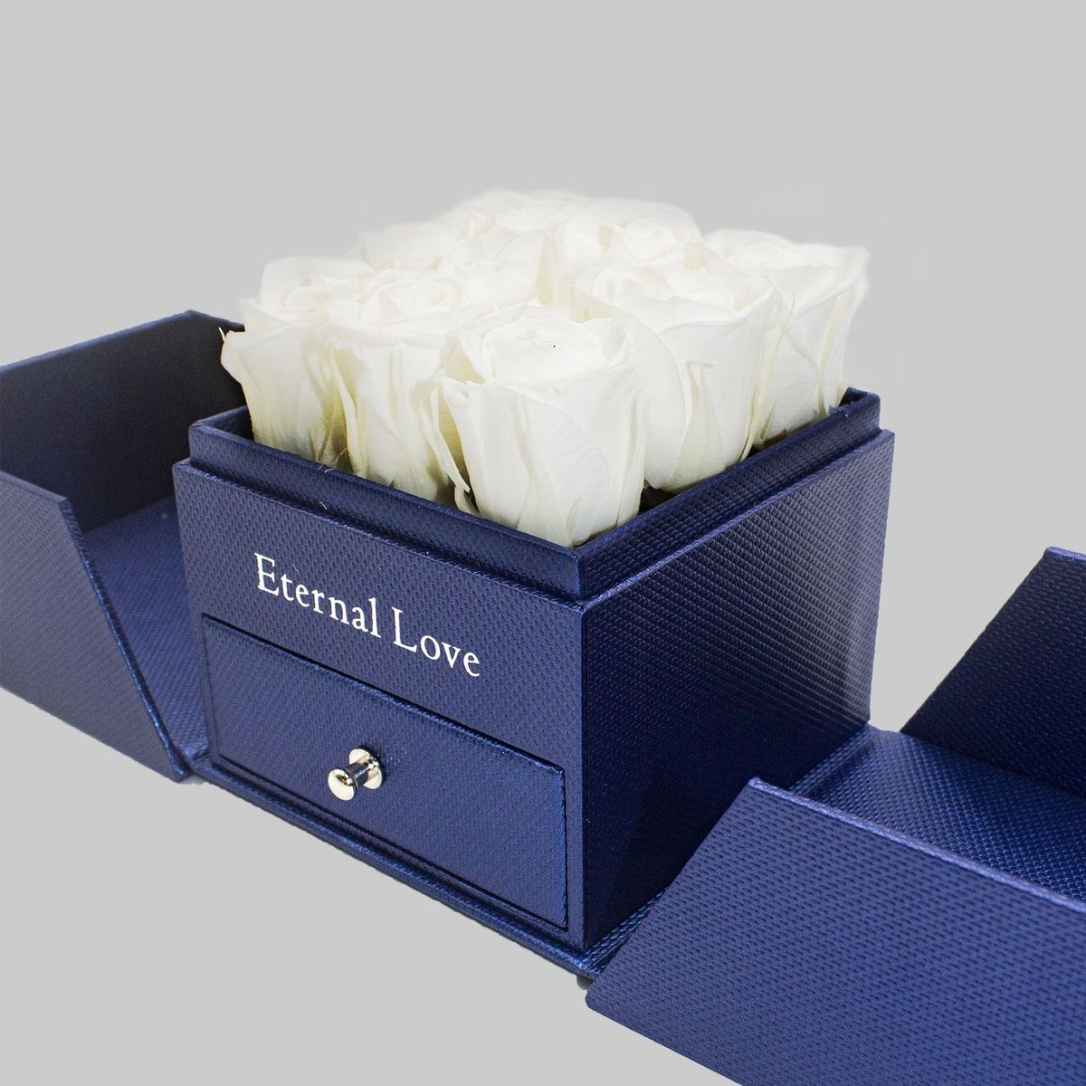 AIROSA - Rosa Eterna Preservada - Color Blanco - Joyero