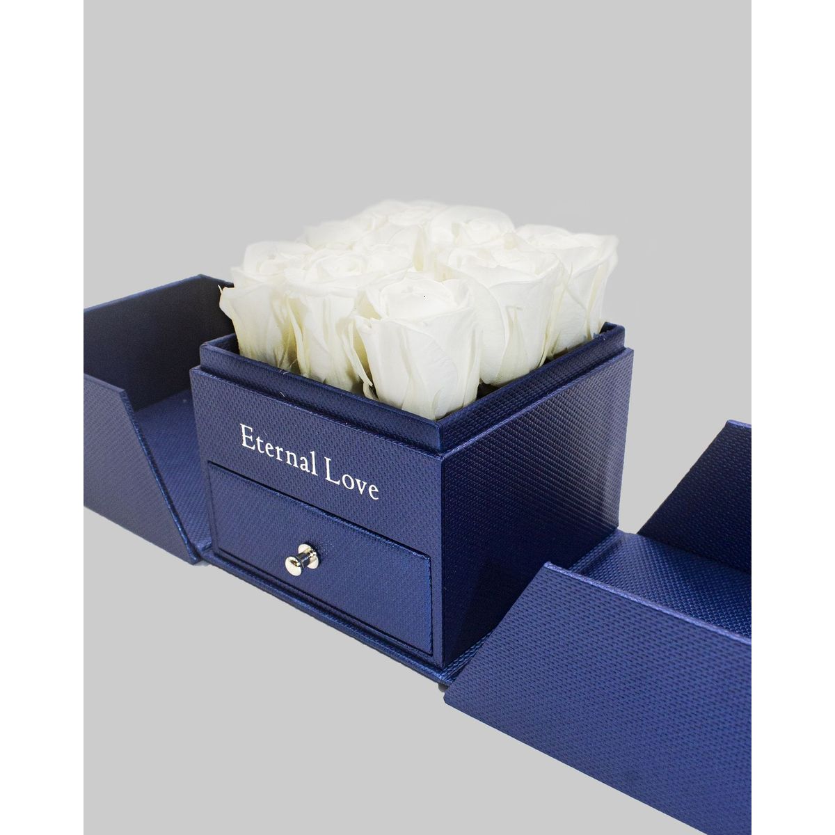 AIROSA - Rosa Eterna Preservada - Color Blanco - Joyero