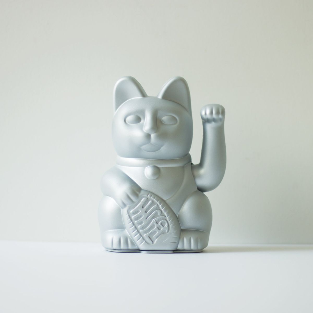 LUCKY CATS - Gato de la Suerte Plateado