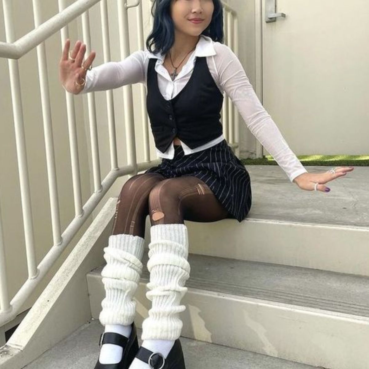 GENERICO - Leg Warmers Polainas Calentadores Escarpines - 70 cms