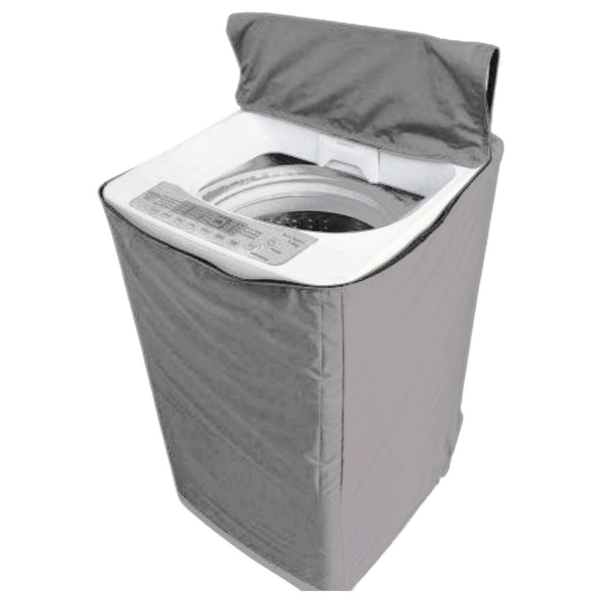 GENERICO - Funda Para Lavadora Tela Delgada 16 - 22kg Gris