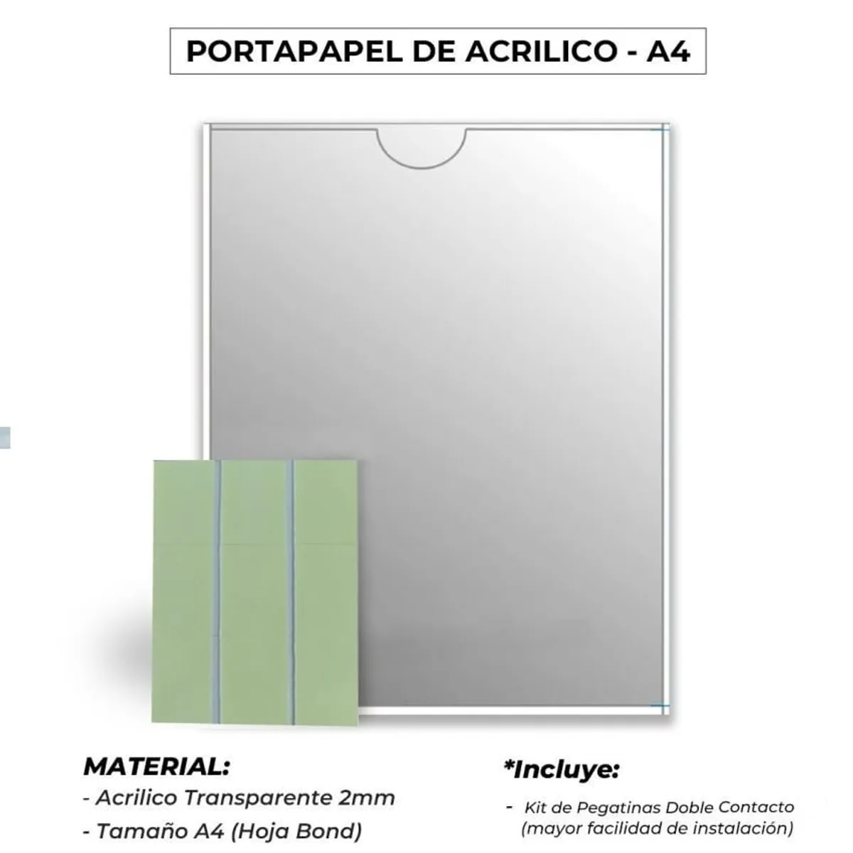 OEM - PORTAPAPEL DE ACRILICO A4 - VERTICAL