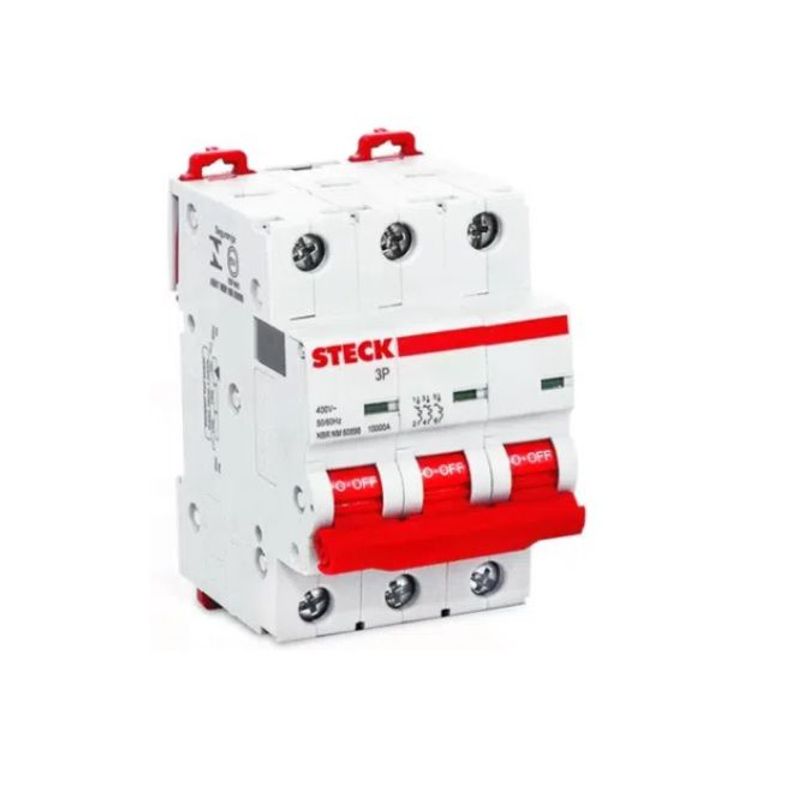 STECK - INTERRUPTOR TERMOMAGNETICO 3P 63A 10KA 415V