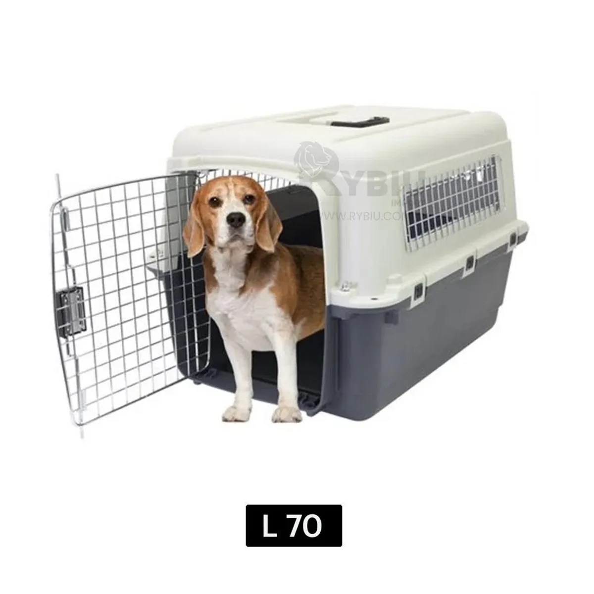 GENERICO - Kennel jaula  L70 transportadora de perros Mascotas FIBRA