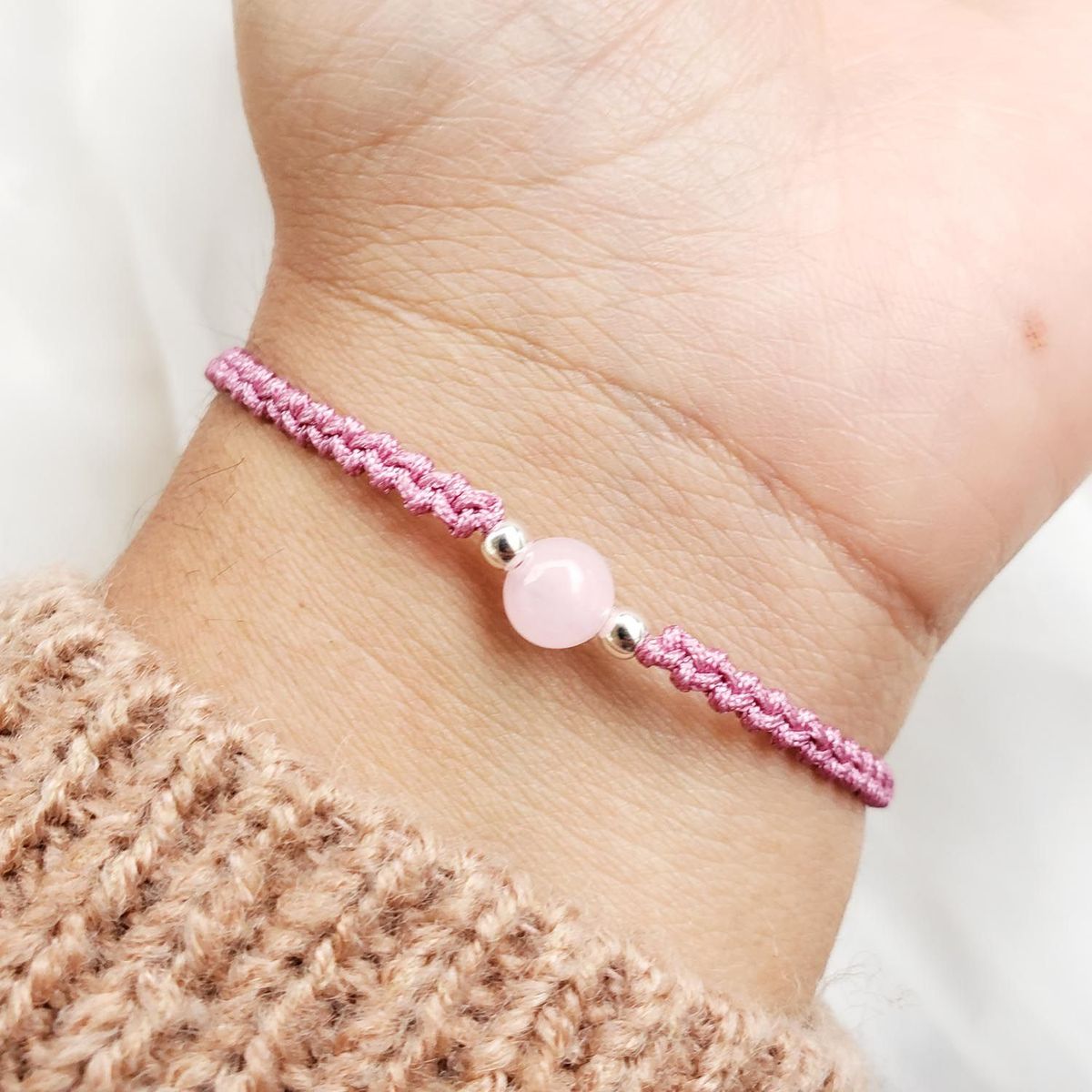 INTUERI - Pulsera Nalu Cuarzo Rosa